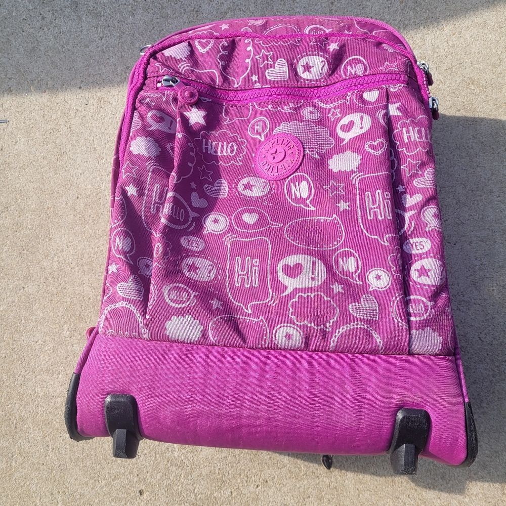 Kipling Gaze Large Printed Rolling Backpack